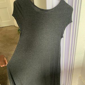 Pinc Grey flared T Shirt dress M